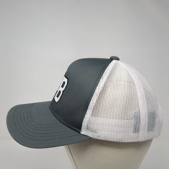 NB Snapback Mesh Back Trucker Hat Gray Youth One Size Pacific Headwear - Picture 3 of 9